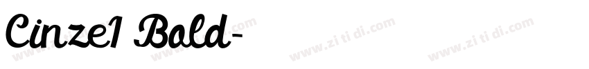 Cinze1 Bold字体转换